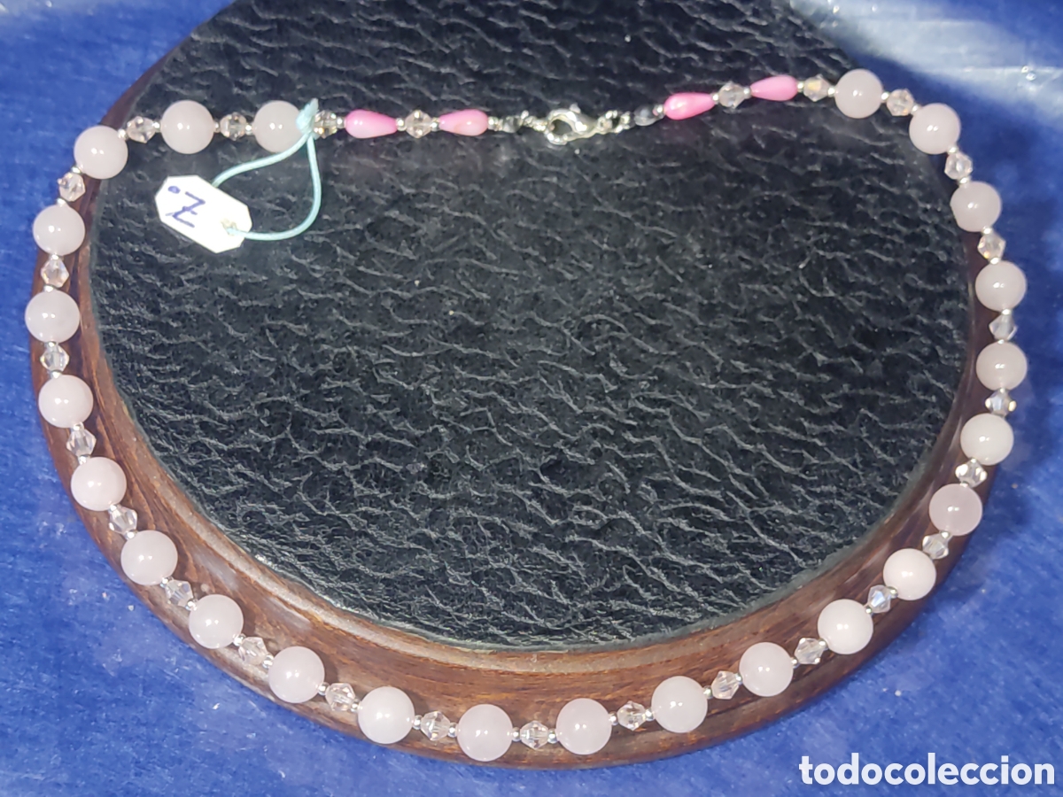 Joyeria: Collar de cuarzo rosa y cristal. *Z* - Foto 2