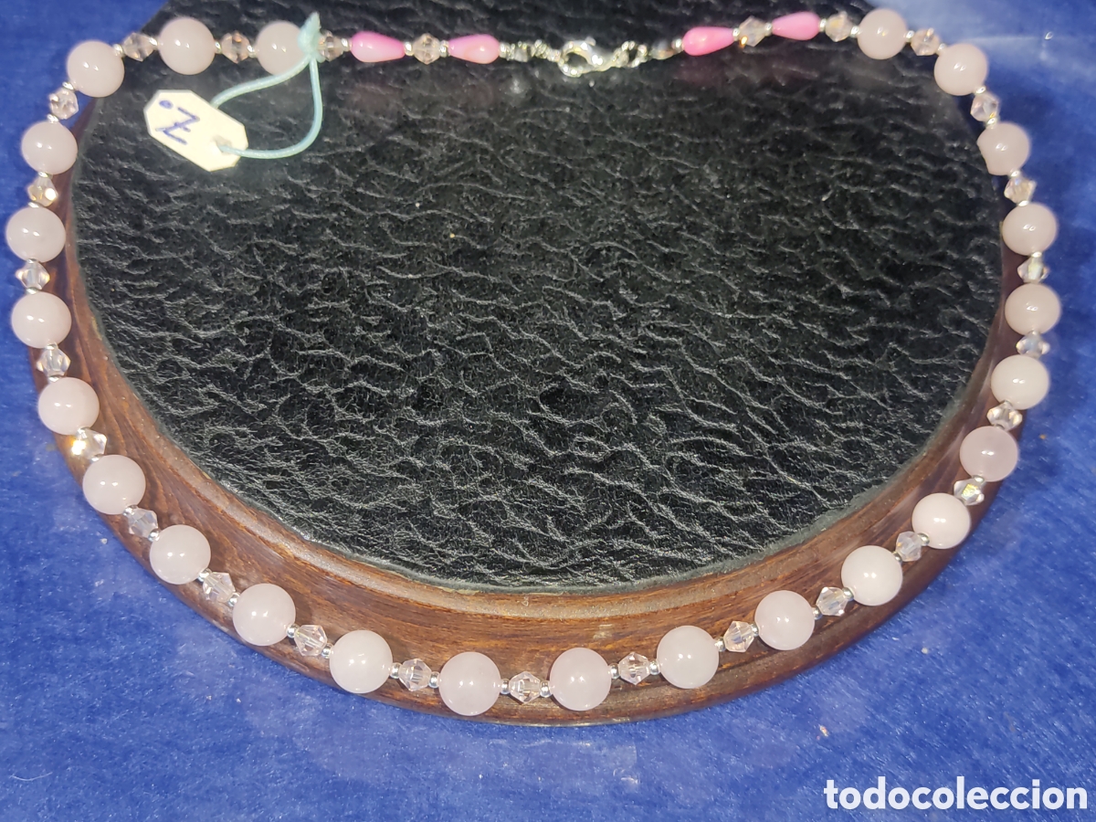 Joyeria: Collar de cuarzo rosa y cristal. *Z* - Foto 1
