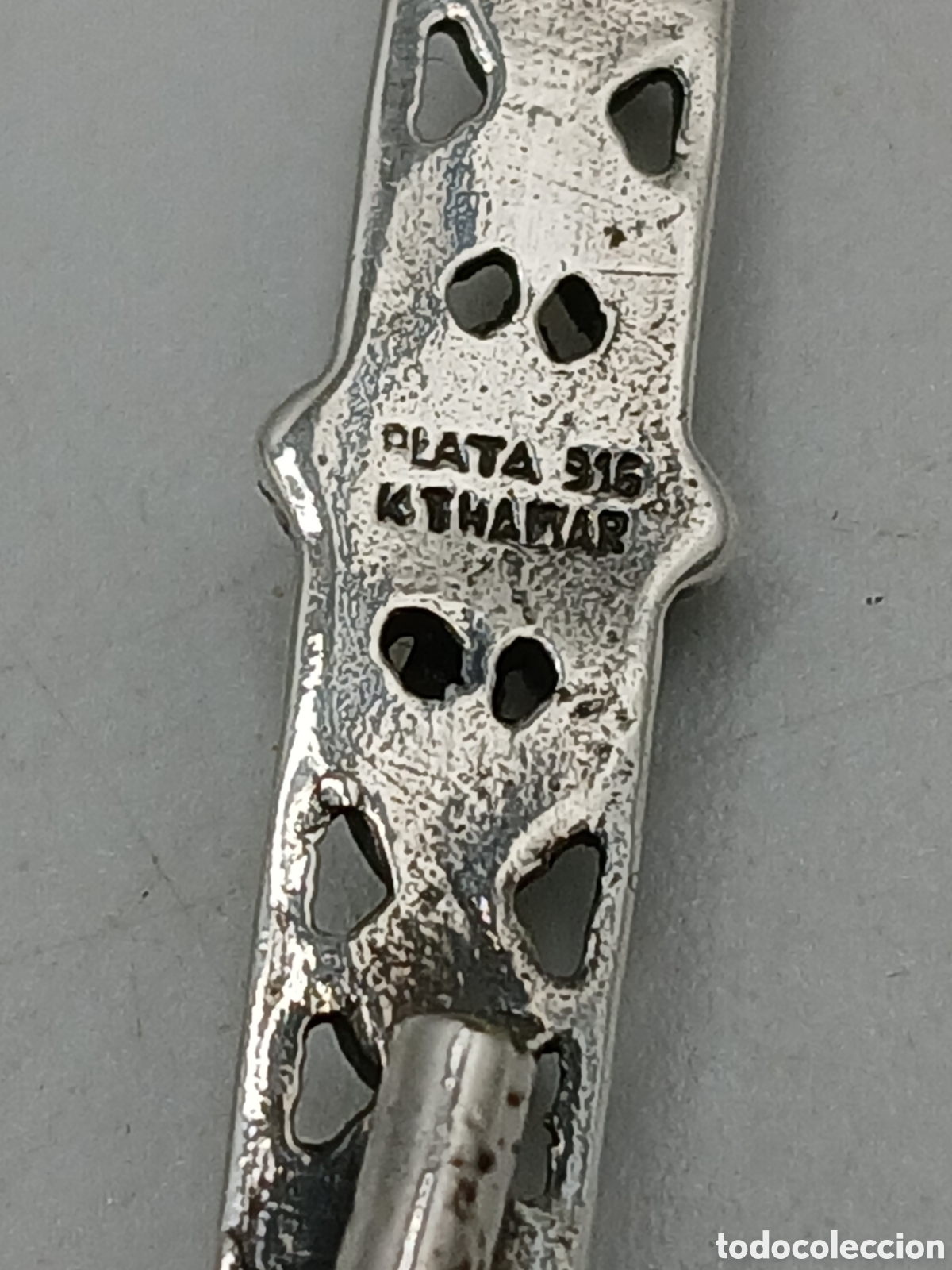 Joyeria: Antiguo broche plata 916mls firmada - Foto 4