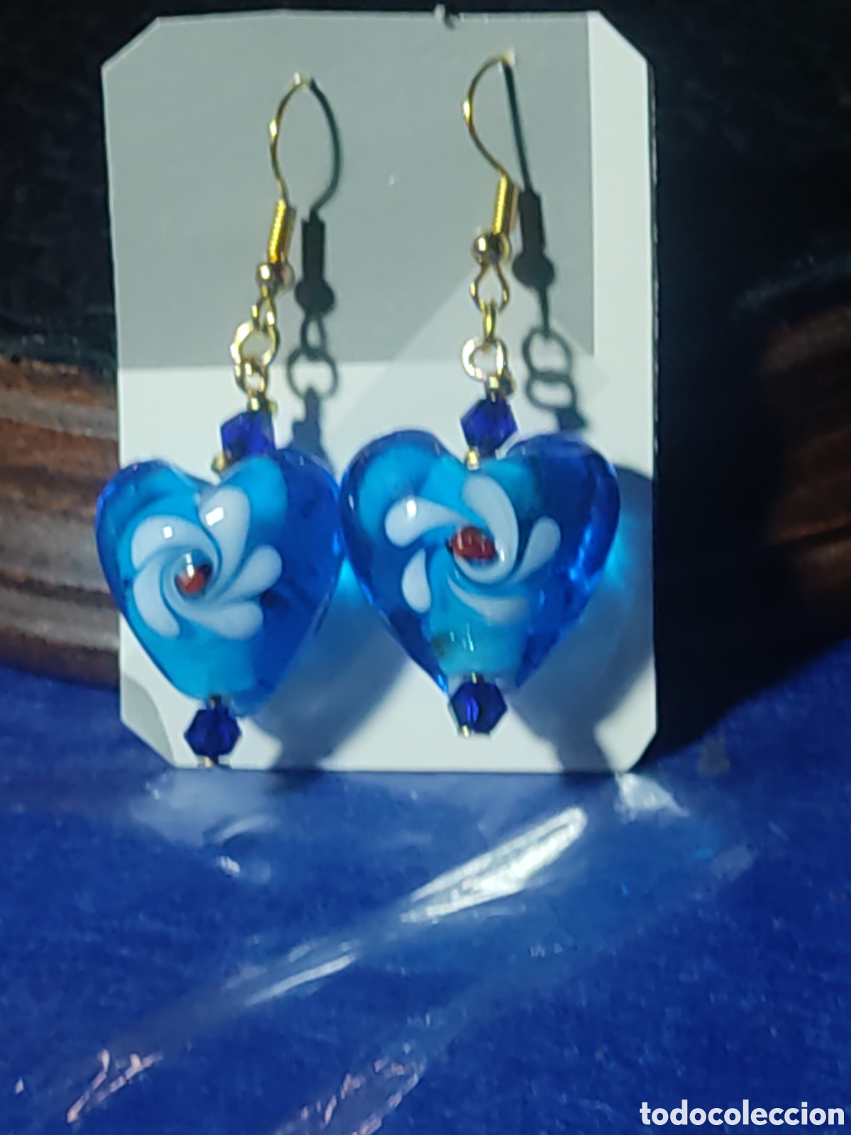 Joyeria: Pendientes coraz&oacute;n de cristal de Murano. *2* - Foto 3