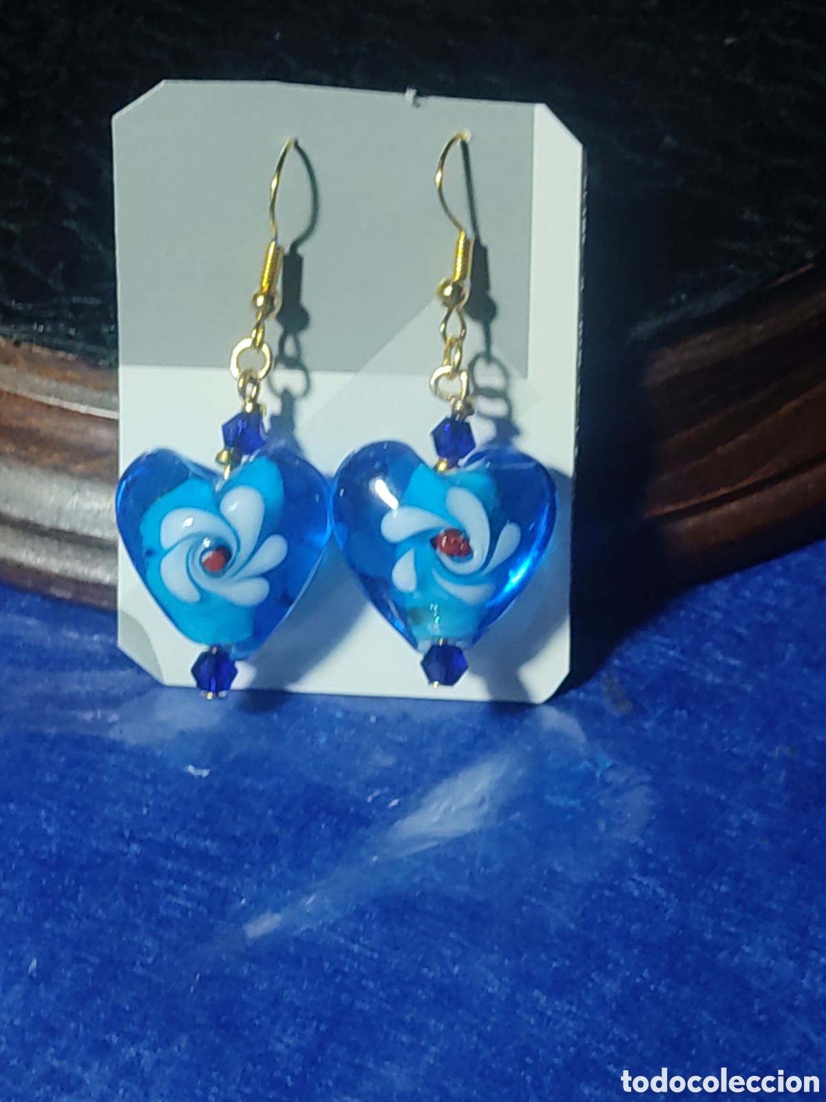 Joyeria: Pendientes coraz&oacute;n de cristal de Murano. *2* - Foto 4