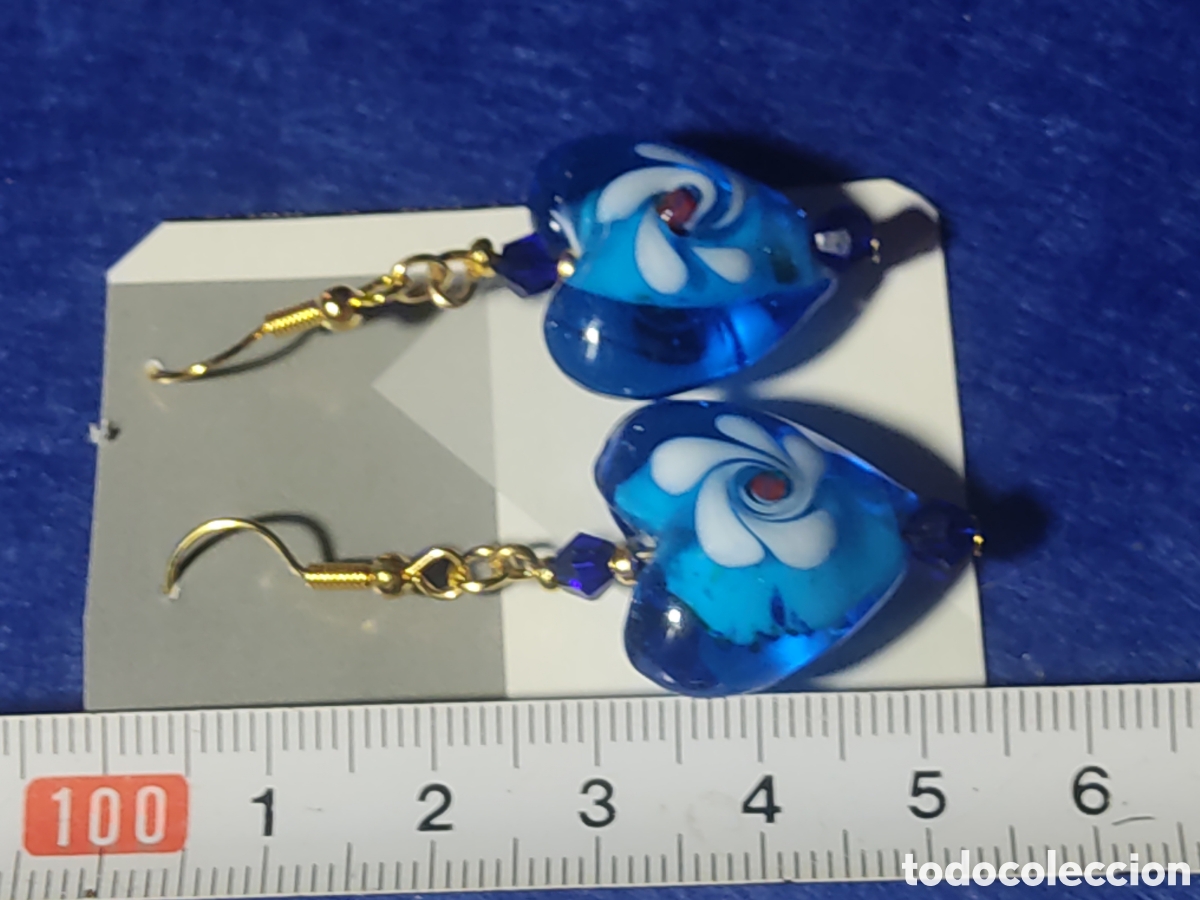 Joyeria: Pendientes coraz&oacute;n de cristal de Murano. *2* - Foto 5