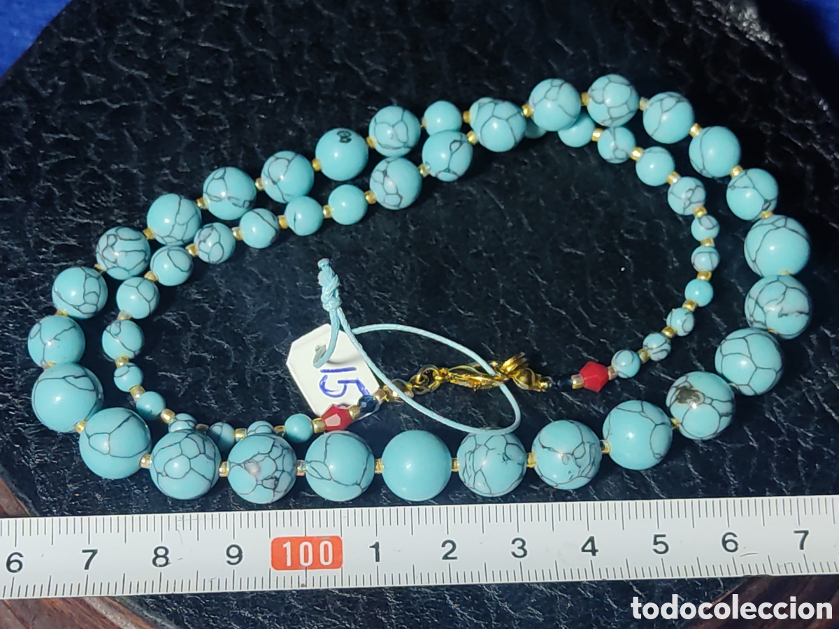 Joyeria: Collar de turquesa descendente. *15* - Foto 3