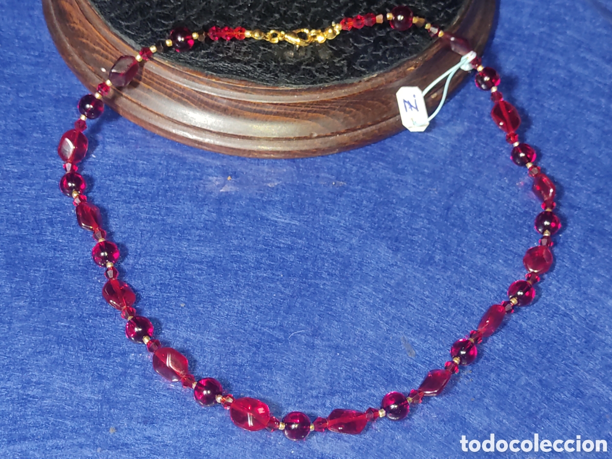 Joyeria: Collar de cristal de Murano rojo. *Z* - Foto 2