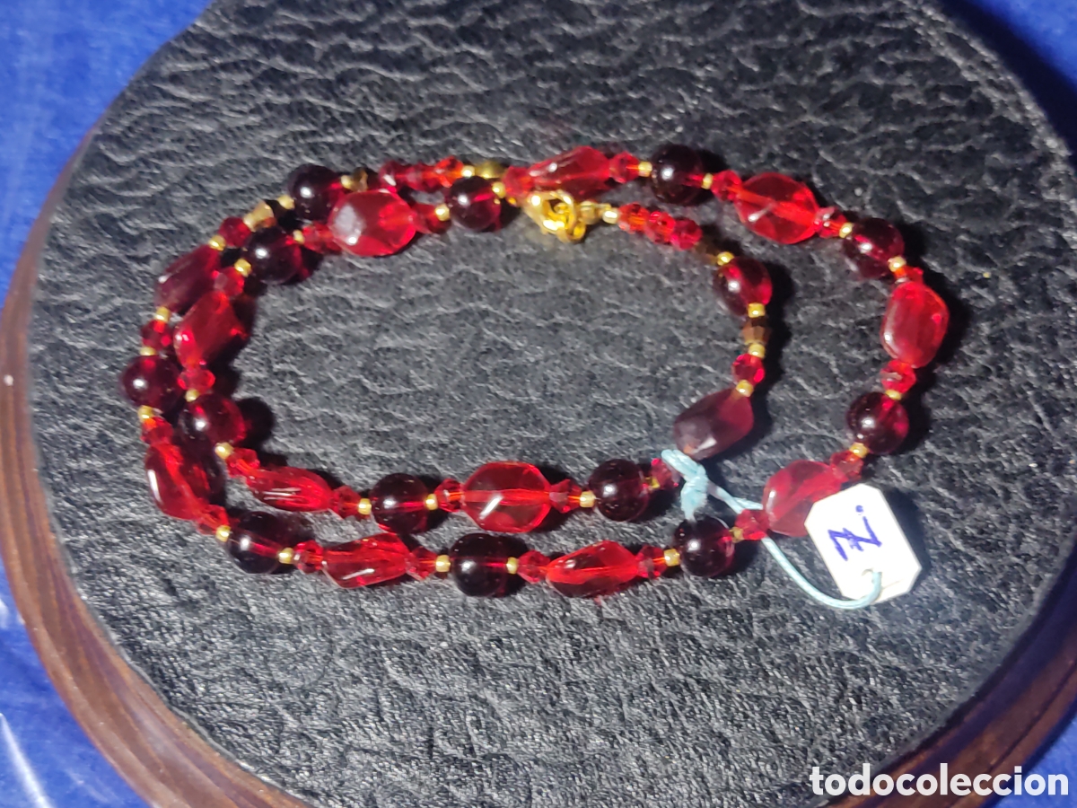 Joyeria: Collar de cristal de Murano rojo. *Z* - Foto 4