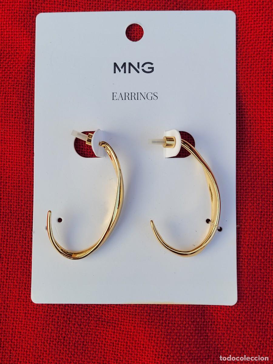 Joyeria: Pendientes de mango, Fabiola, ba&ntilde;ados en oro - Foto 1