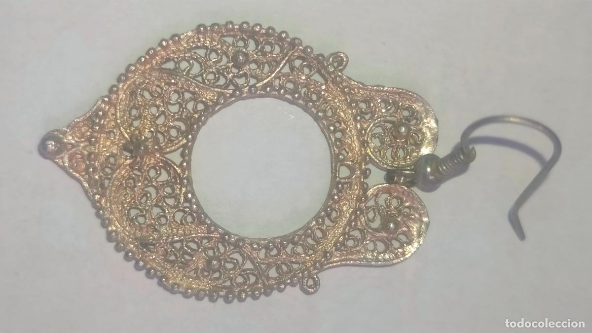 Joyeria: antiguos pendientes de filigrana - Foto 4