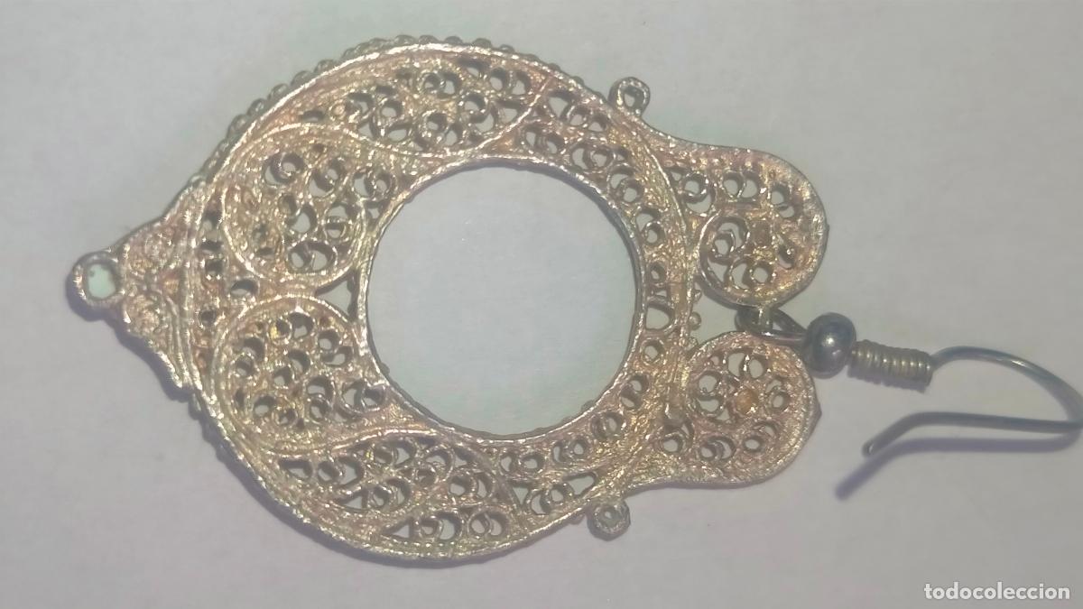 Joyeria: antiguos pendientes de filigrana - Foto 5