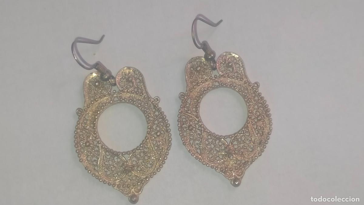 Joyeria: antiguos pendientes de filigrana - Foto 1