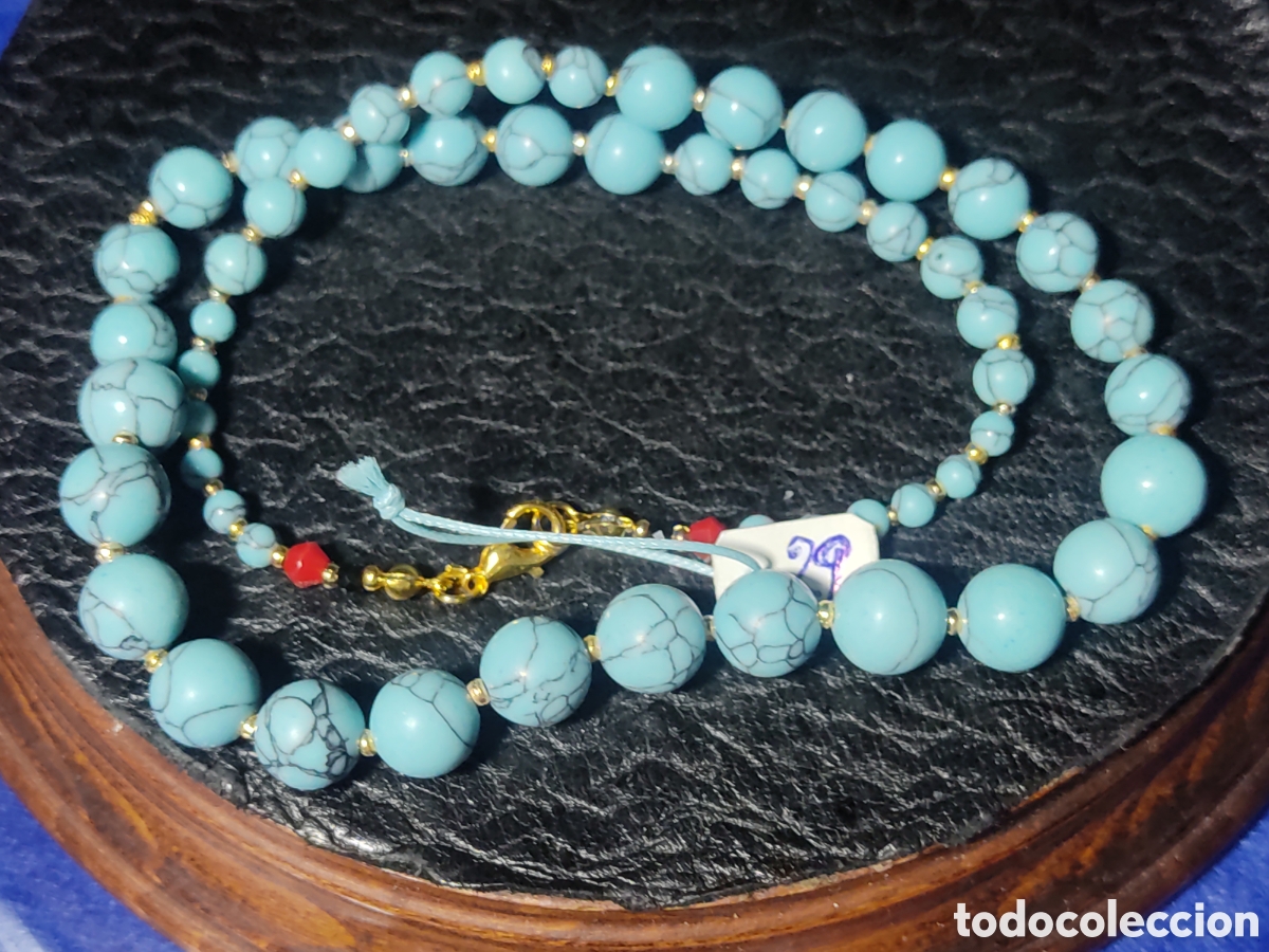Joyeria: Collar de turquesa descendente. *29* - Foto 1