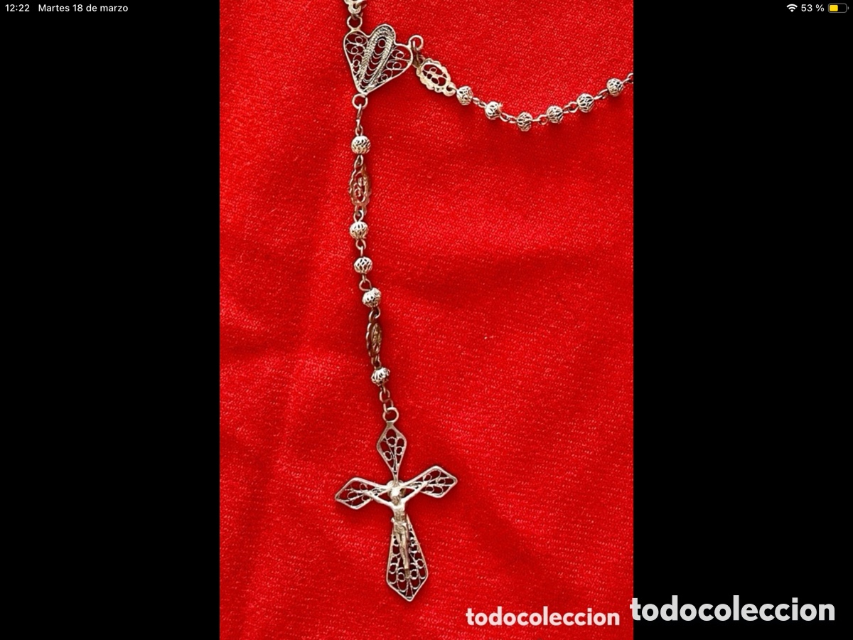 Joyeria: Rosario antiguo de plata - Foto 3