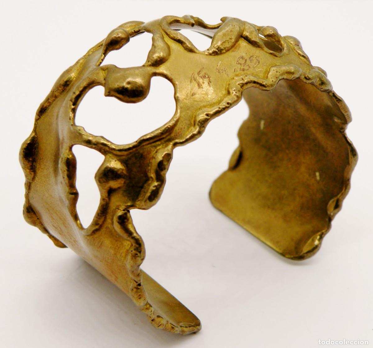 Joyeria: ANTIGUO BRAZALETE DE BRONCE CALADO - Foto 3