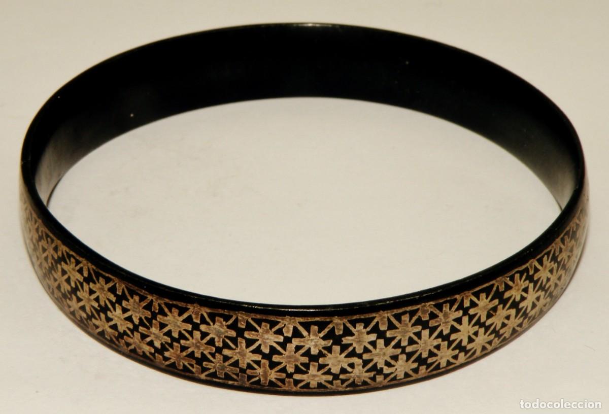 Joyeria: PULSERA ESCLAVA DAMASQUINADA CON ORO - Foto 2