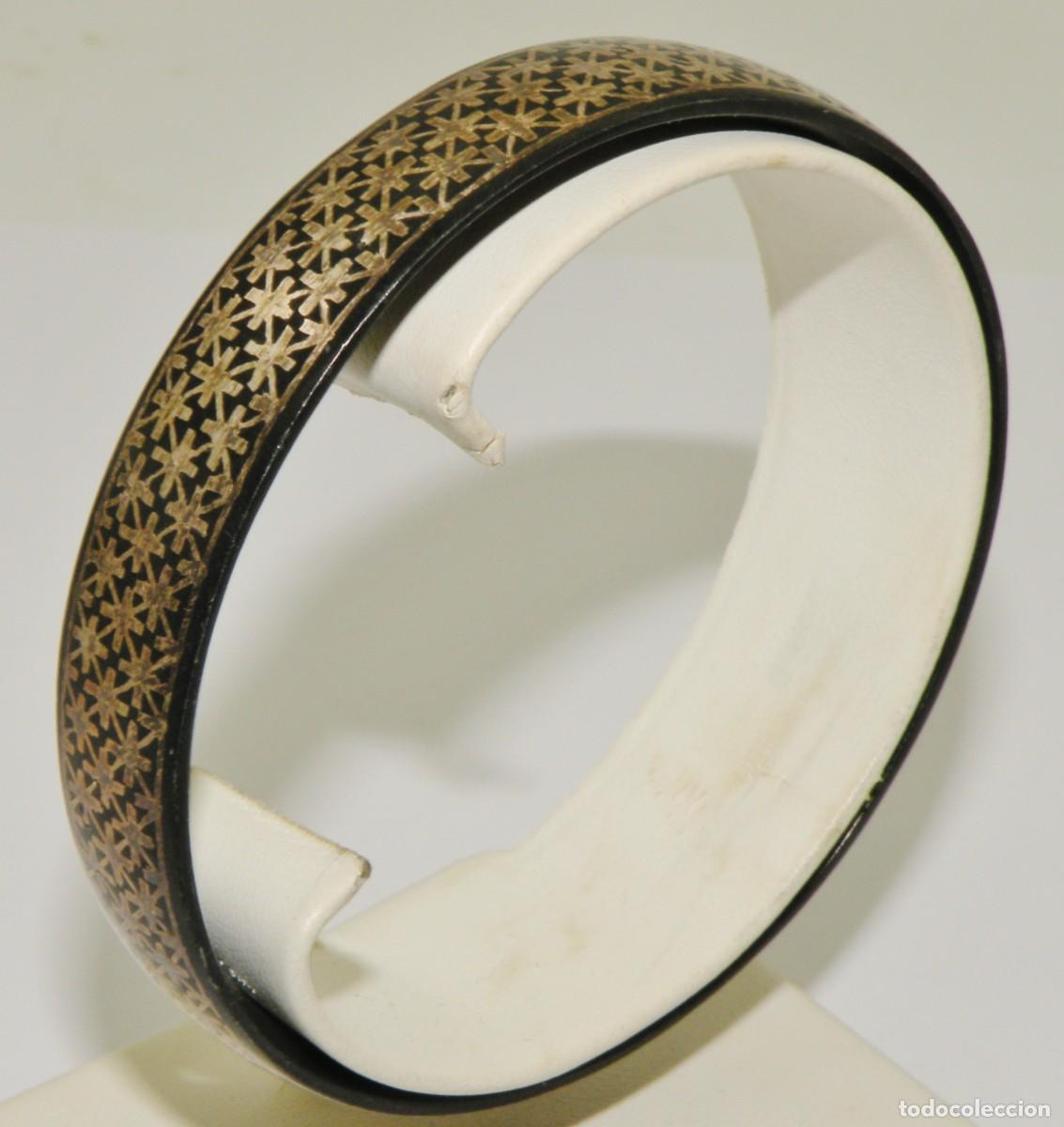 Joyeria: PULSERA ESCLAVA DAMASQUINADA CON ORO - Foto 3