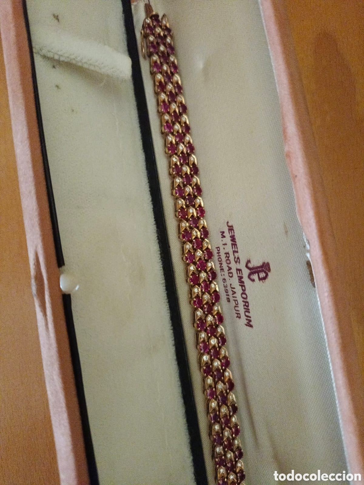 Joyeria: Pulsera oro amarillo con rub&iacute;es y brillantes - Foto 4