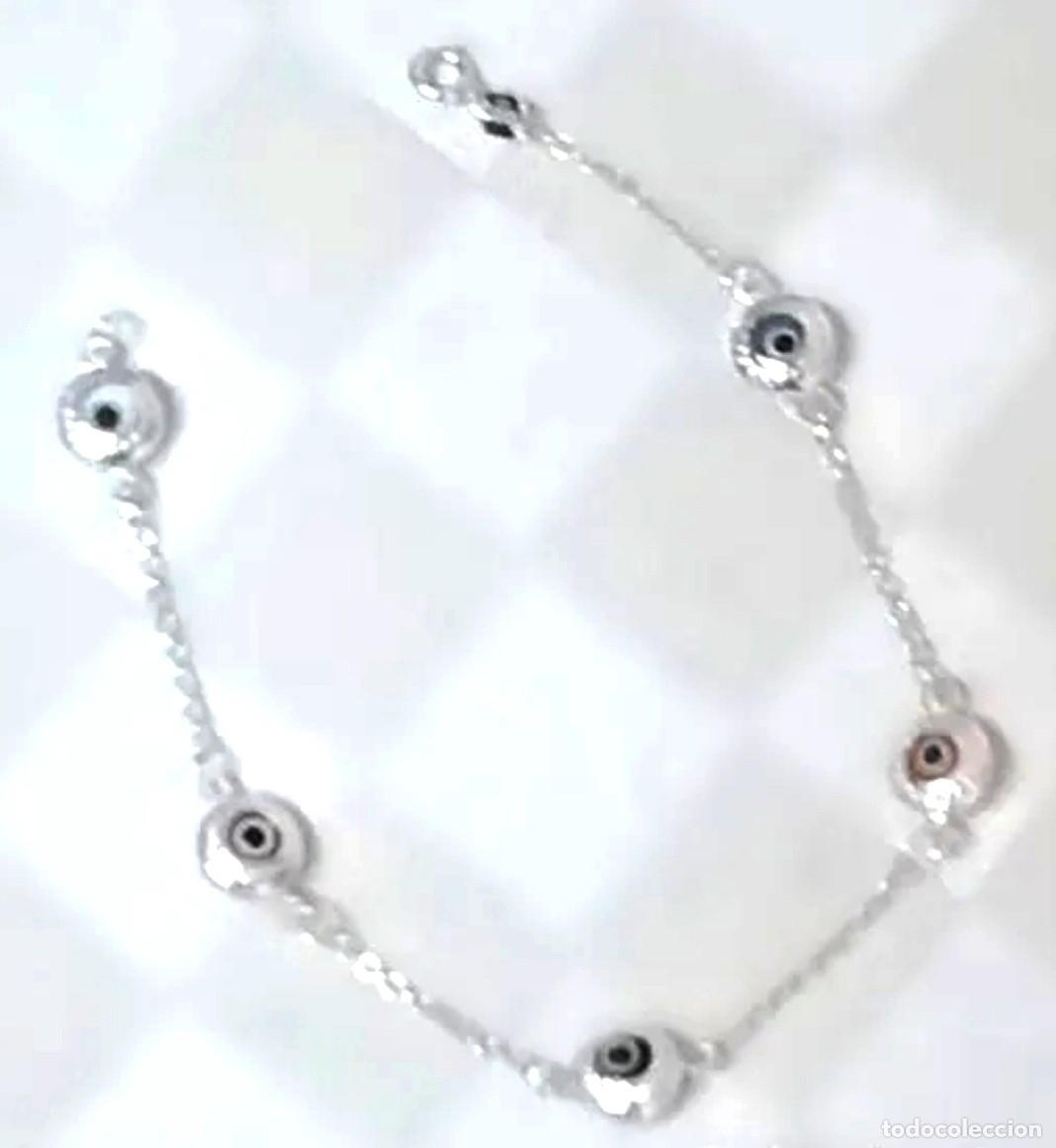 Joyeria: Ojos turcos pulsera Plata Ley, 18cm - Foto 2