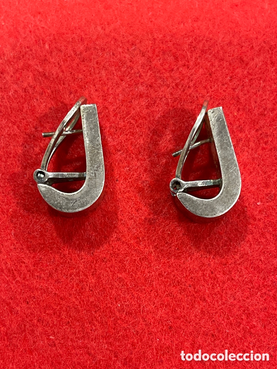 Joyeria: Pendientes de dise&ntilde;o en plata de ley. - Foto 2