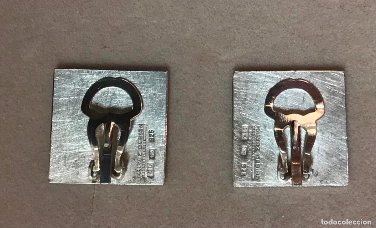 Joyeria: PENDIENTES DE PLATA CON ESMALTE - Foto 2