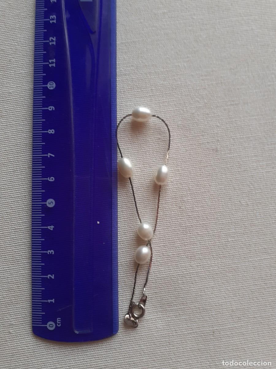Joyeria: PULSERA DE PLATA CON PERLAS - 925 - 19 cm - Foto 2
