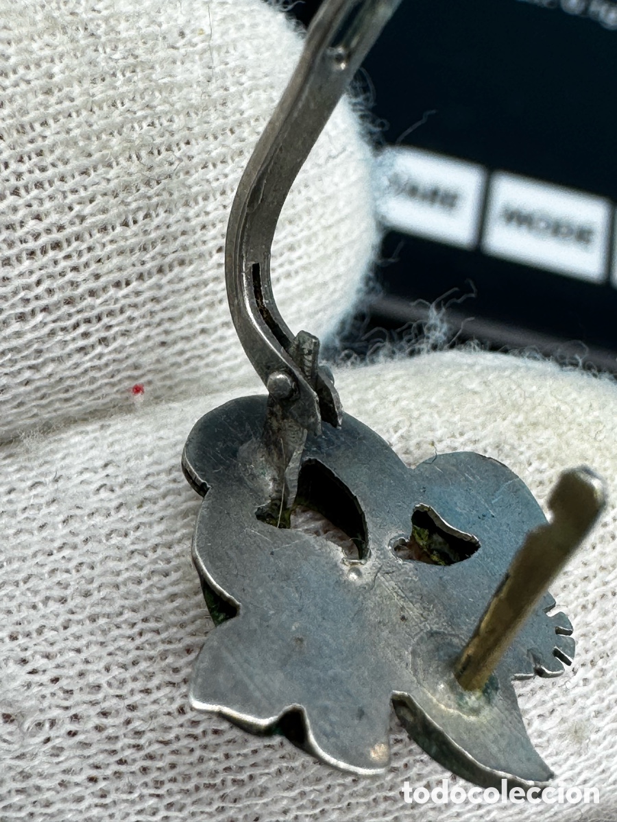 Joyeria: Antiguos pendientes de plata - Foto 7