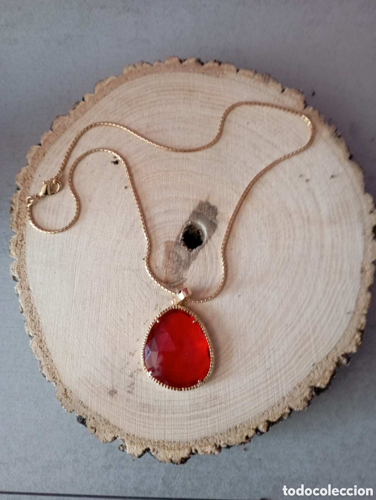 Joyeria: Collar piedra roja bisuter&iacute;a - Foto 1