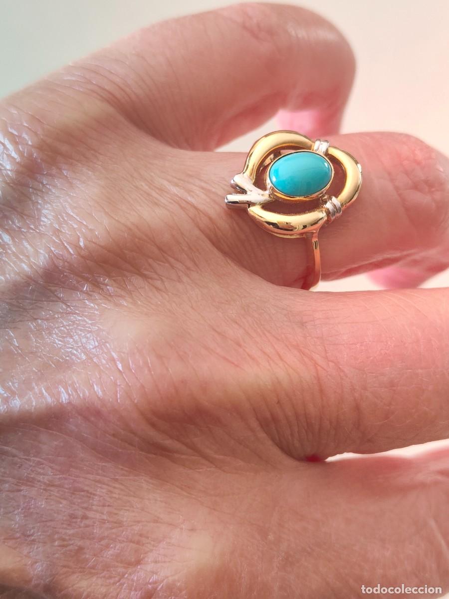 Joyeria: ANILLO ORO 18K Y TURQUESA - Foto 2