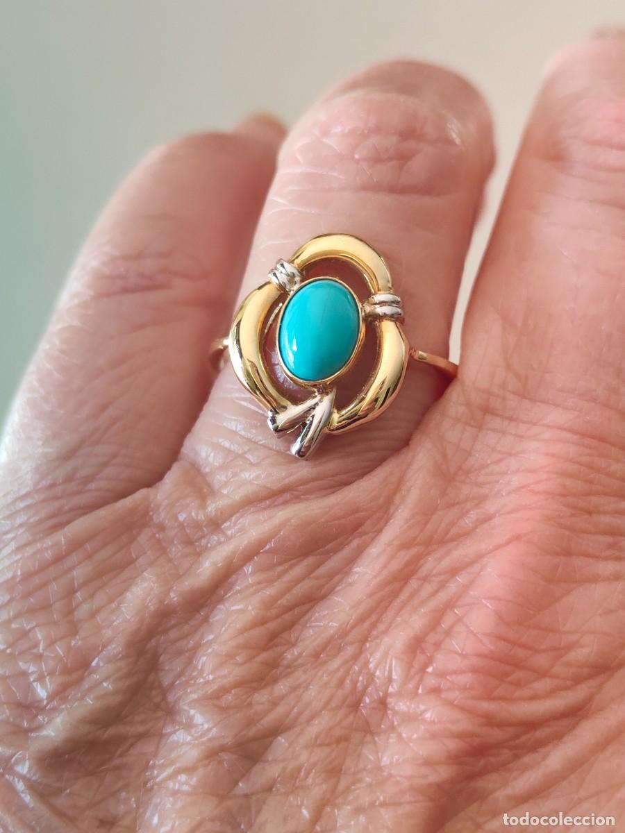 Joyeria: ANILLO ORO 18K Y TURQUESA - Foto 3