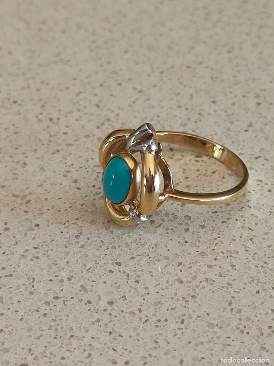 Joyeria: ANILLO ORO 18K Y TURQUESA - Foto 5