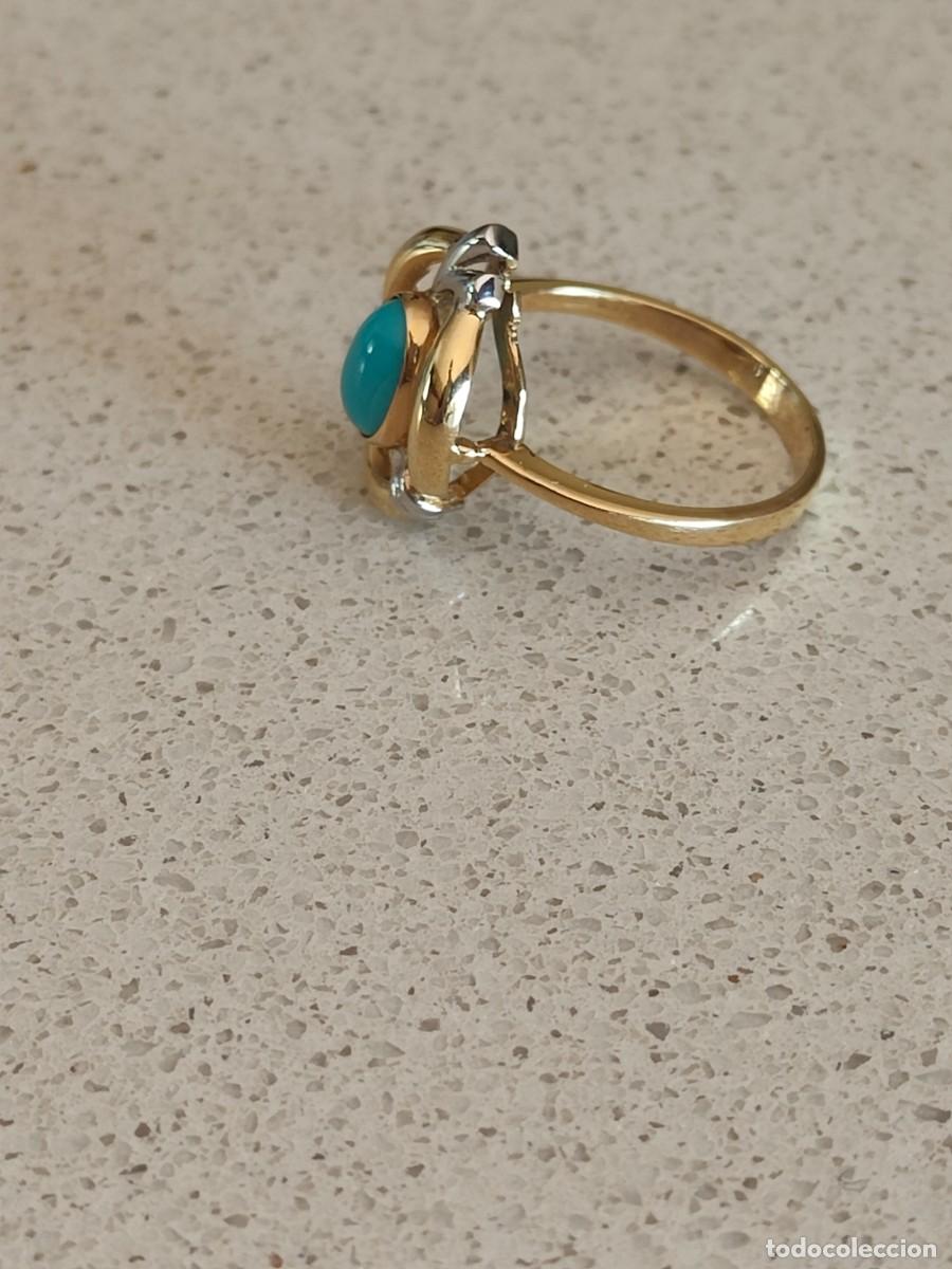Joyeria: ANILLO ORO 18K Y TURQUESA - Foto 6