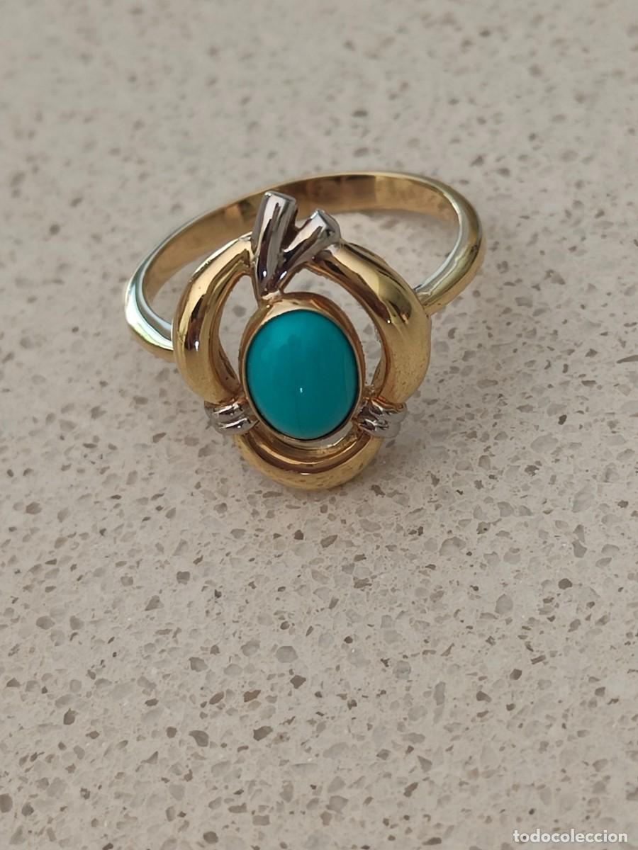 Joyeria: ANILLO ORO 18K Y TURQUESA - Foto 8