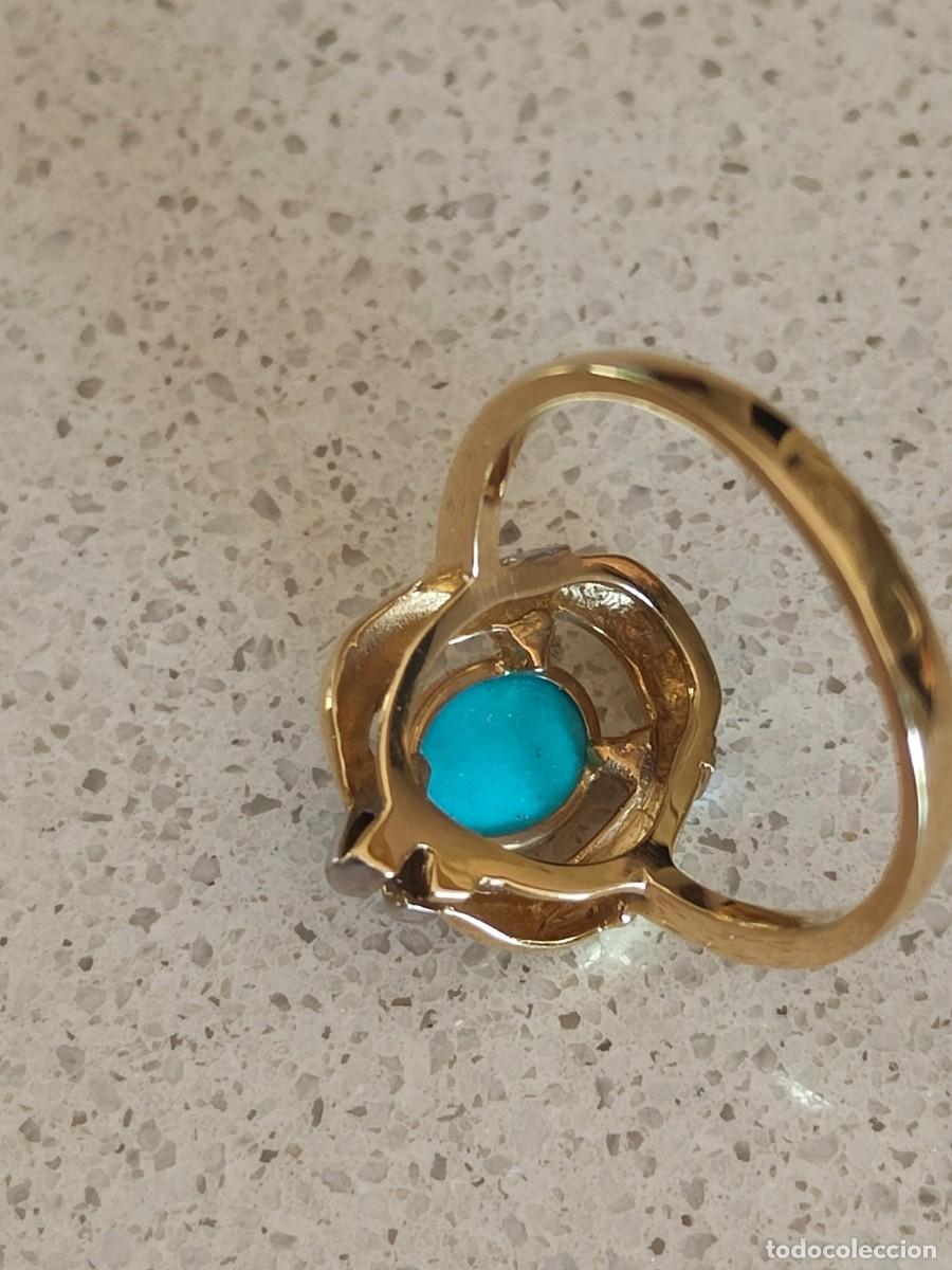 Joyeria: ANILLO ORO 18K Y TURQUESA - Foto 9