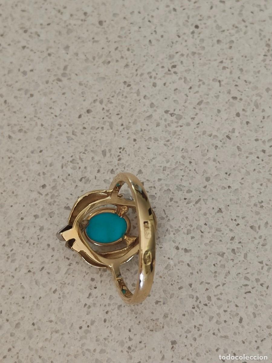 Joyeria: ANILLO ORO 18K Y TURQUESA - Foto 10