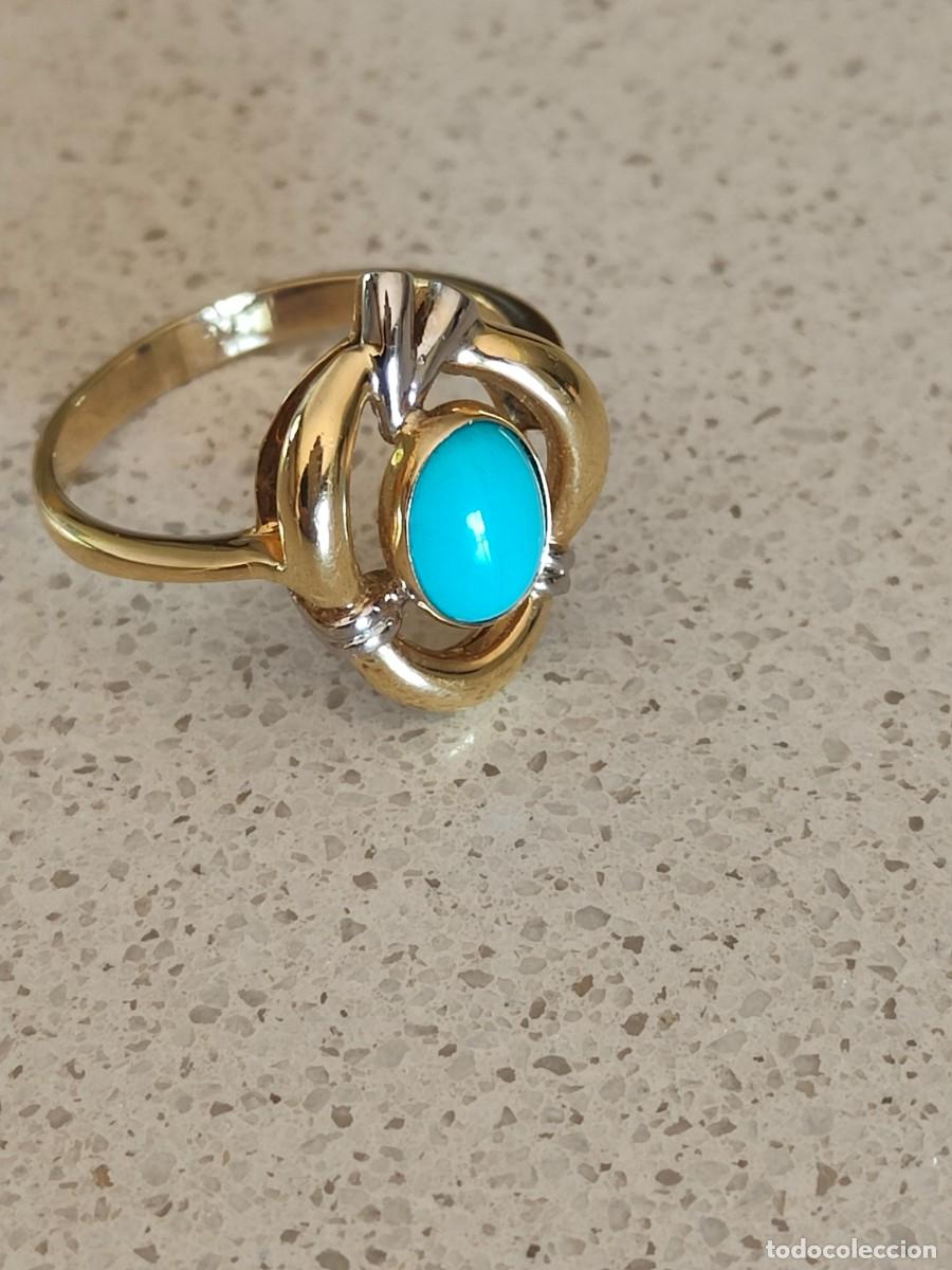 Joyeria: ANILLO ORO 18K Y TURQUESA - Foto 18