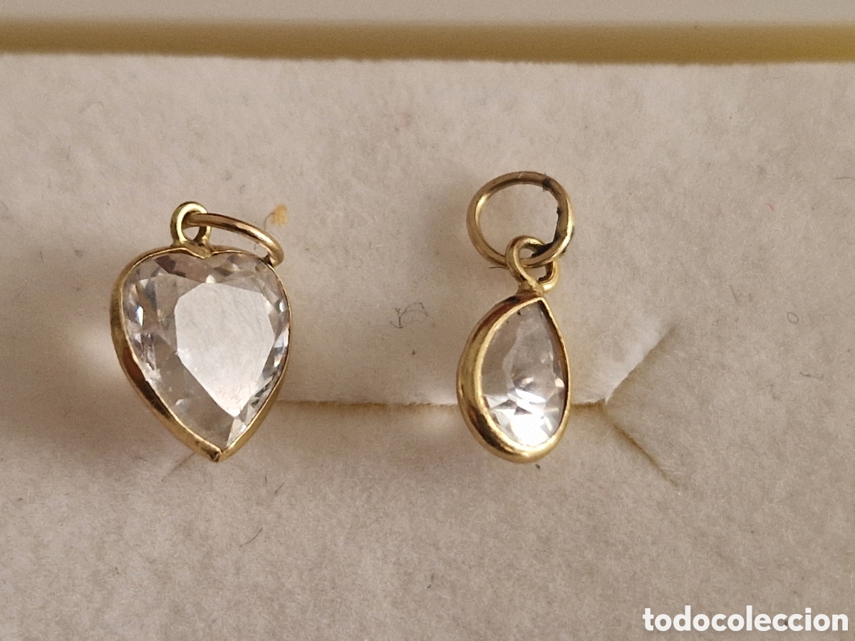 Joyeria: 2 COLGANTES ORO 18 K Y CIRCON - Foto 3