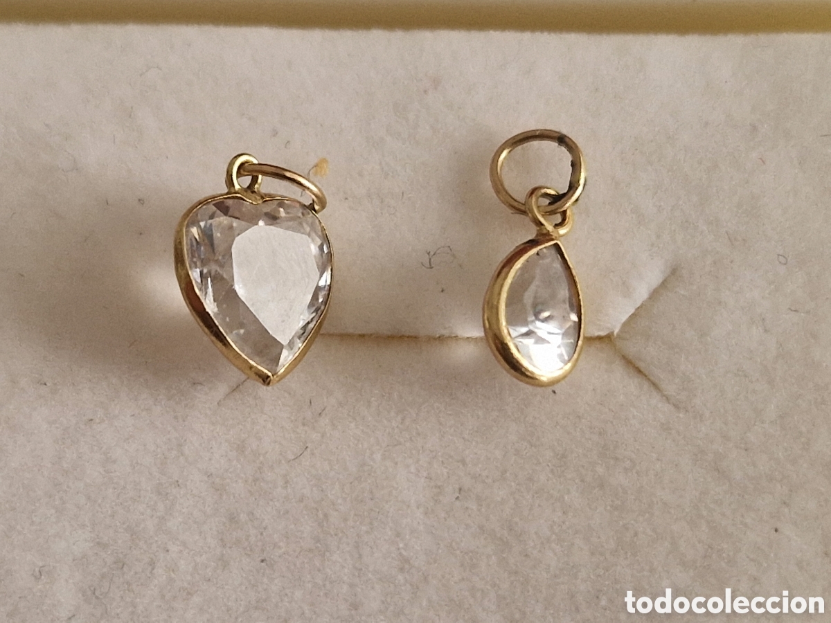 Joyeria: 2 COLGANTES ORO 18 K Y CIRCON - Foto 4