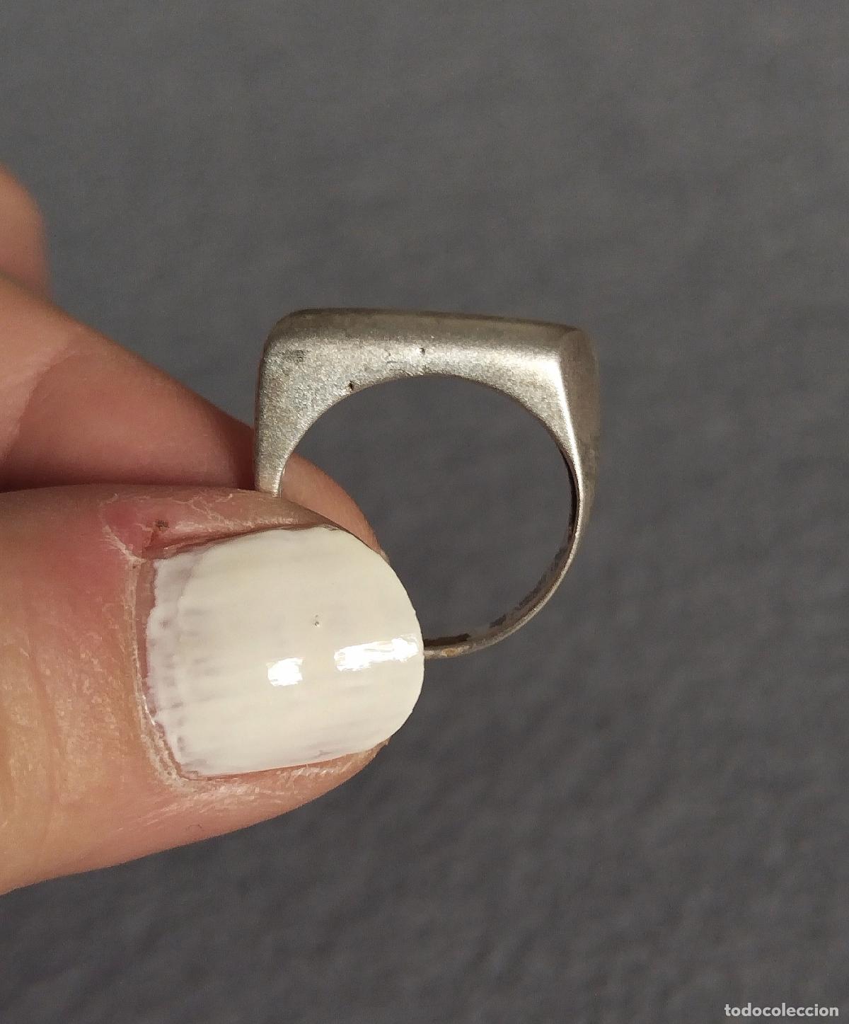 Joyeria: Anillo de plata de ley contrastada. - Foto 4