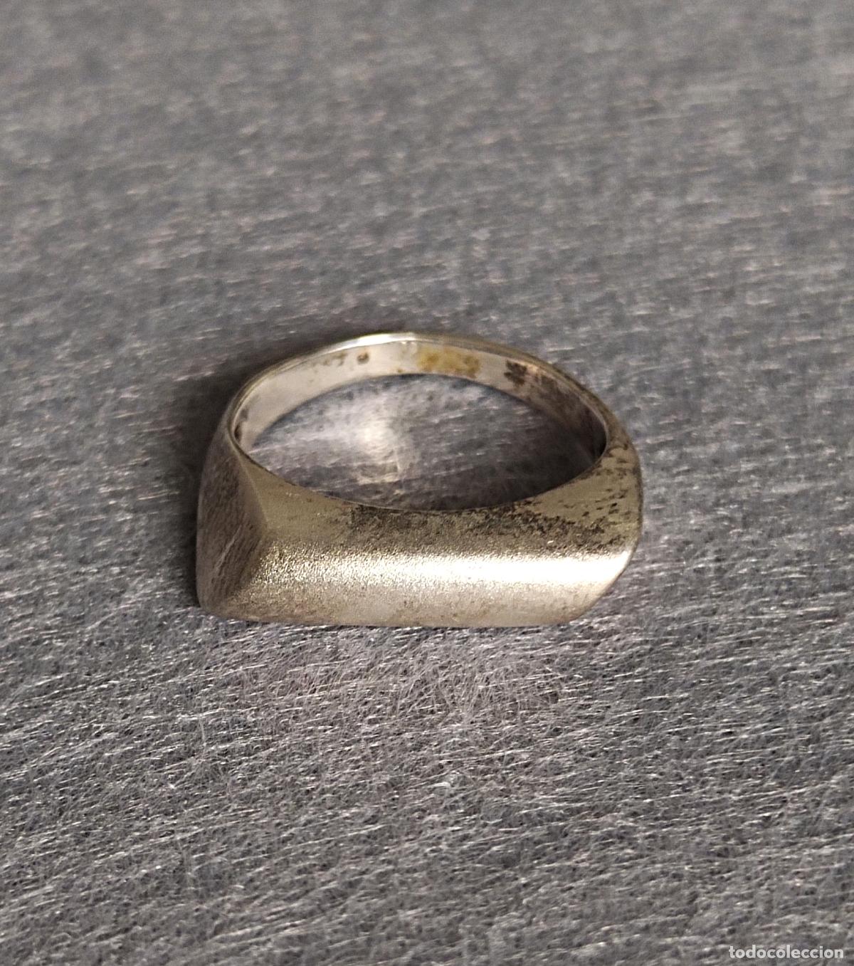 Joyeria: Anillo de plata de ley contrastada. - Foto 1