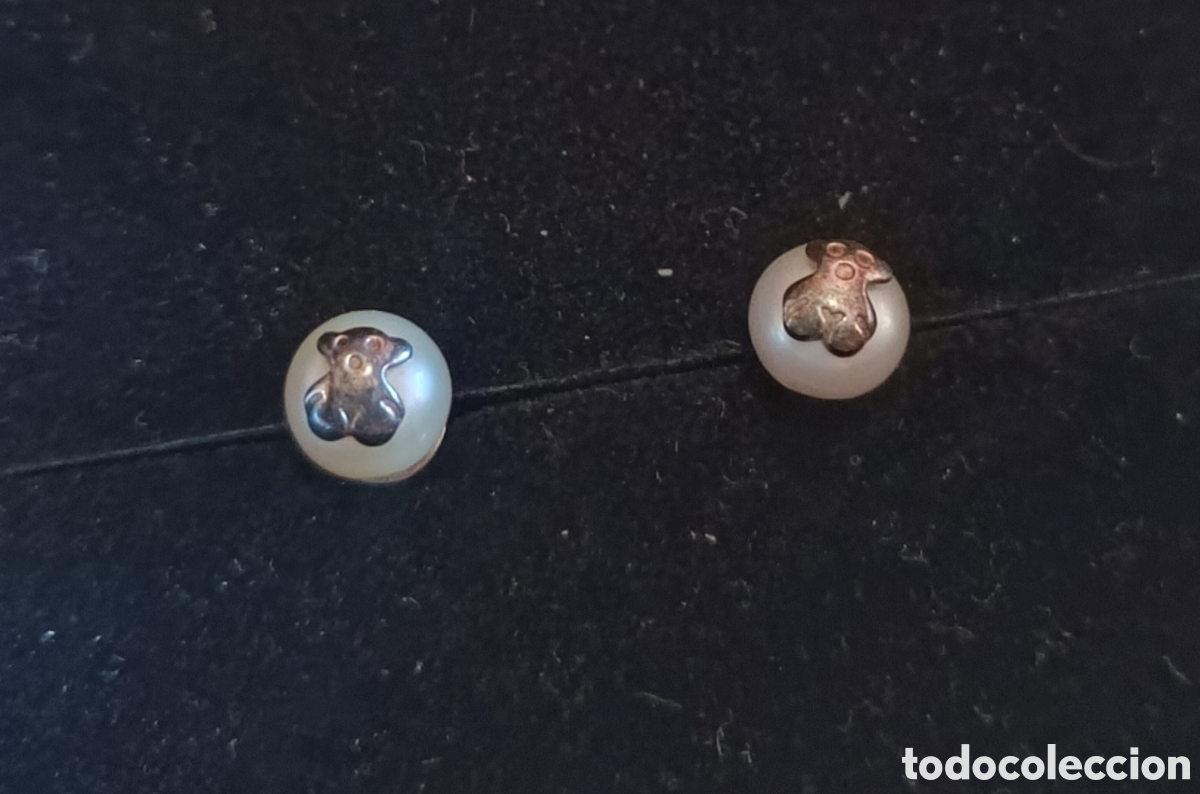 Joyeria: Pendientes Tous oso plata y perlas - Foto 5