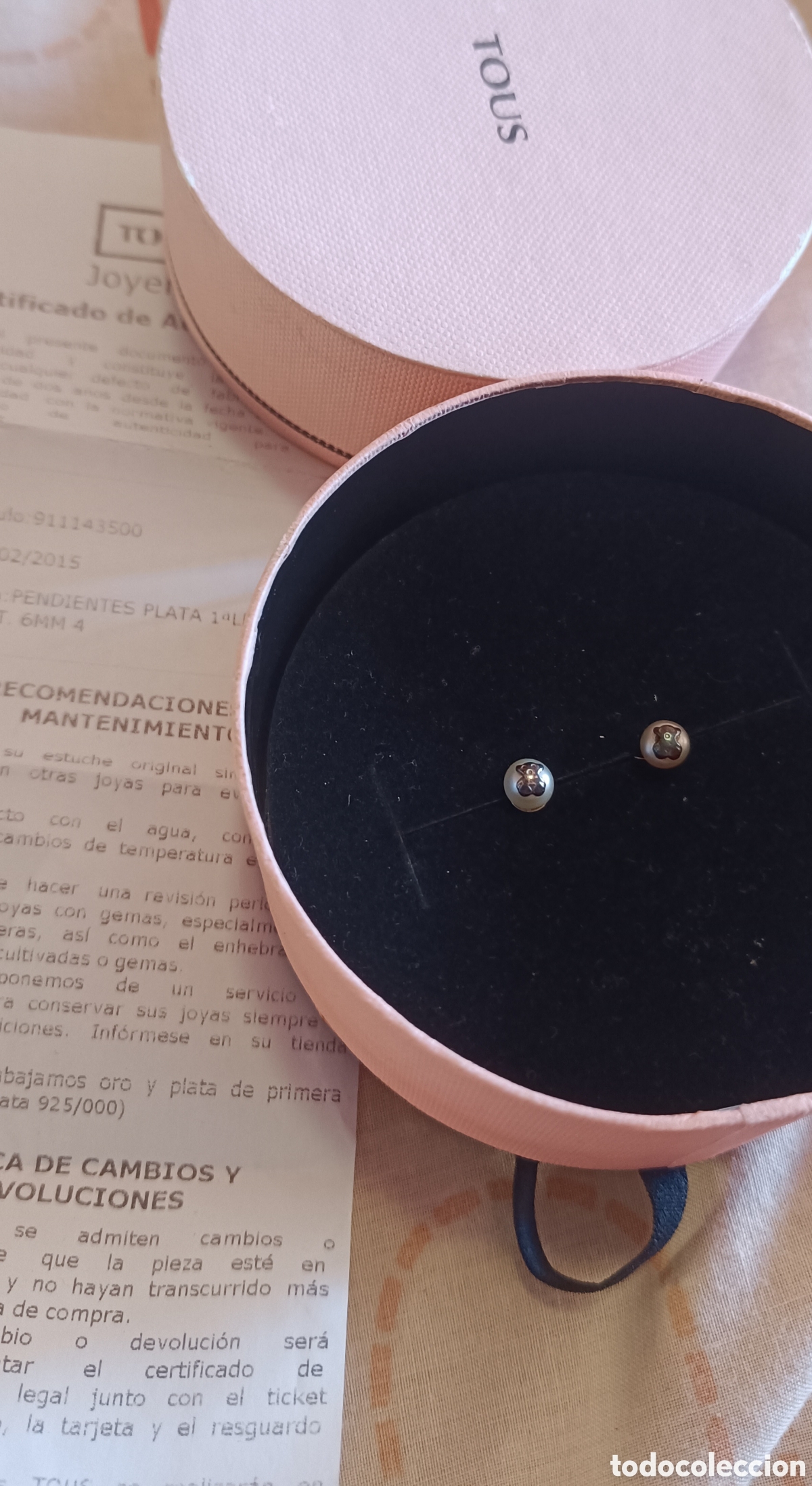 Joyeria: Pendientes Tous oso plata y perlas - Foto 1