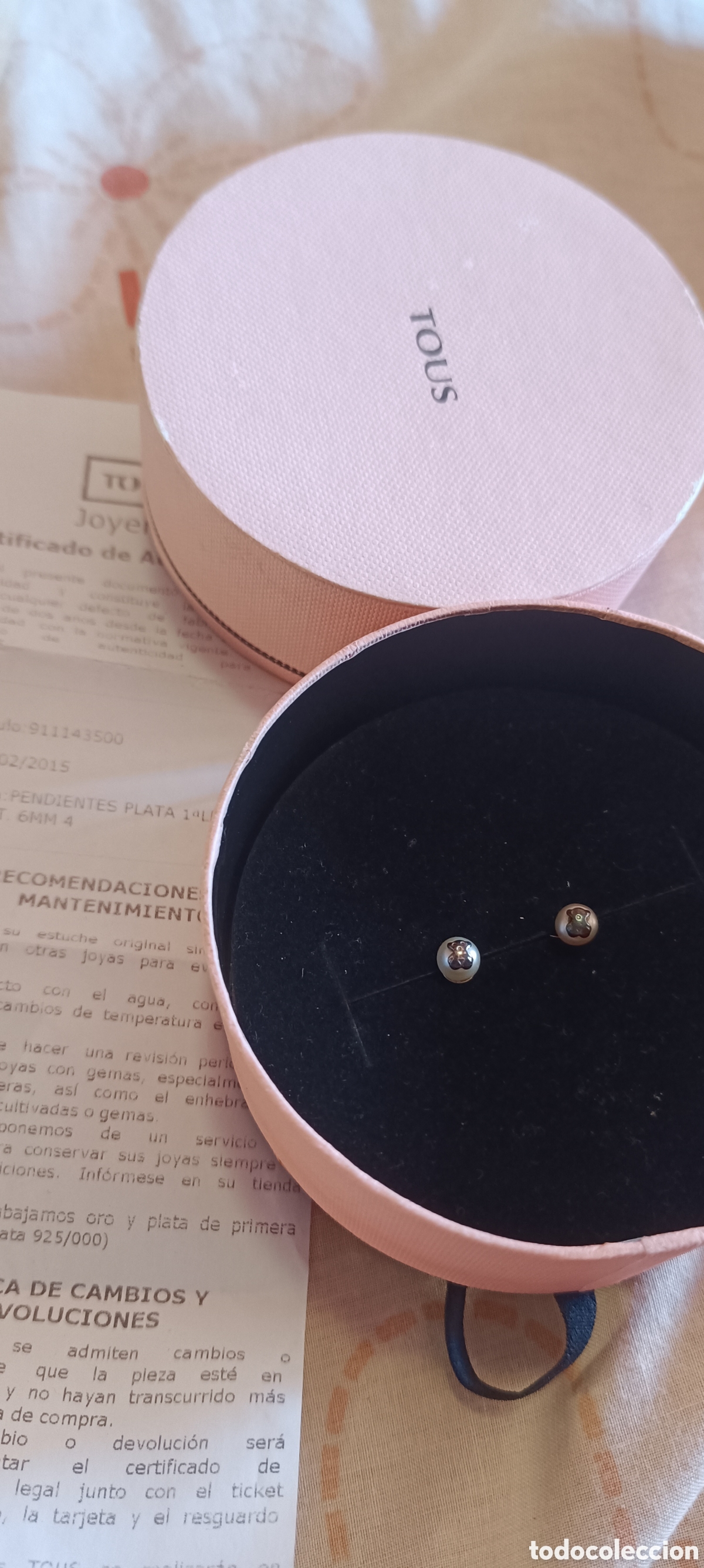 Joyeria: Pendientes Tous oso plata y perlas - Foto 2