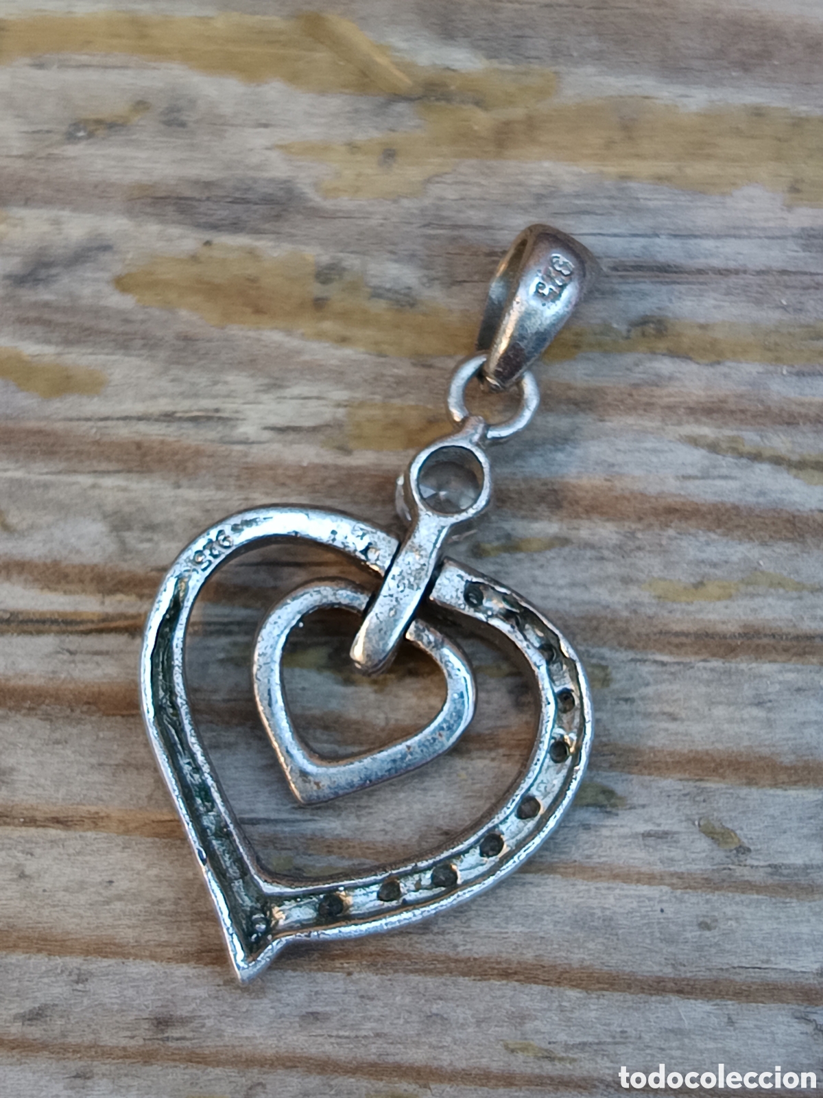 Joyeria: BELLO COLGANTE CON FORMA DE CORAZON EN PLATA 925 - Foto 4