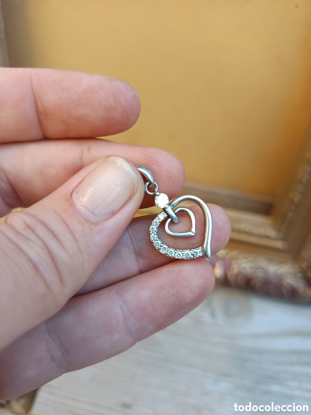 Joyeria: BELLO COLGANTE CON FORMA DE CORAZON EN PLATA 925 - Foto 5