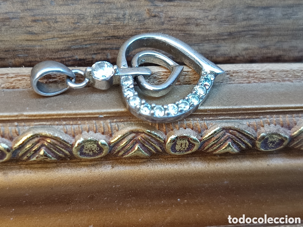 Joyeria: BELLO COLGANTE CON FORMA DE CORAZON EN PLATA 925 - Foto 6