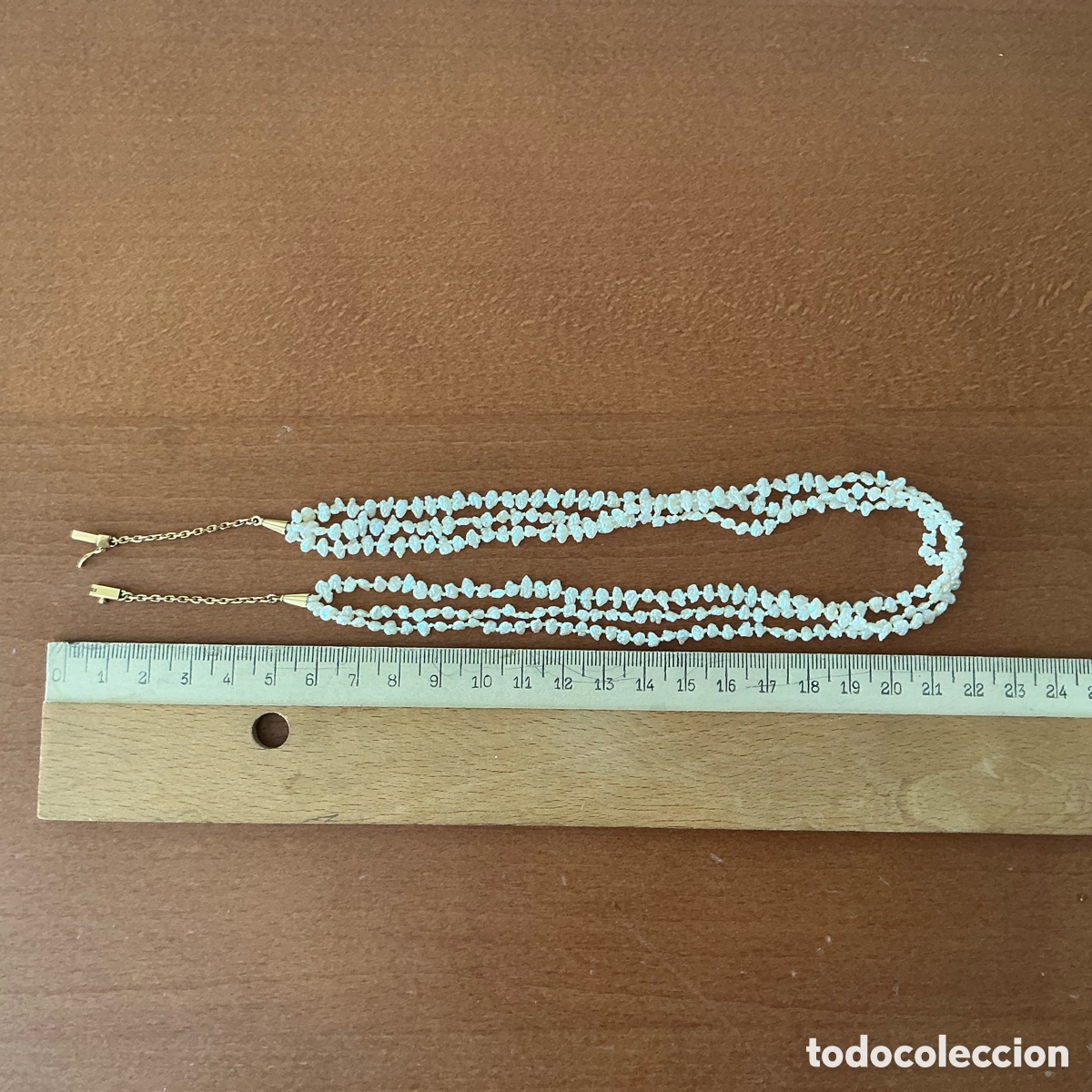 Joyeria: Gargantilla de perlas agua dulce y oro - Foto 2