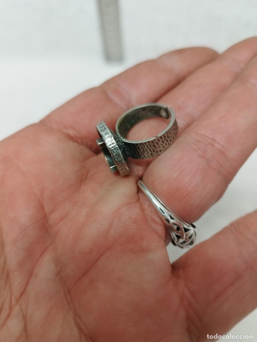 Joyeria: Antiguo anillo con la letra c - Foto 2