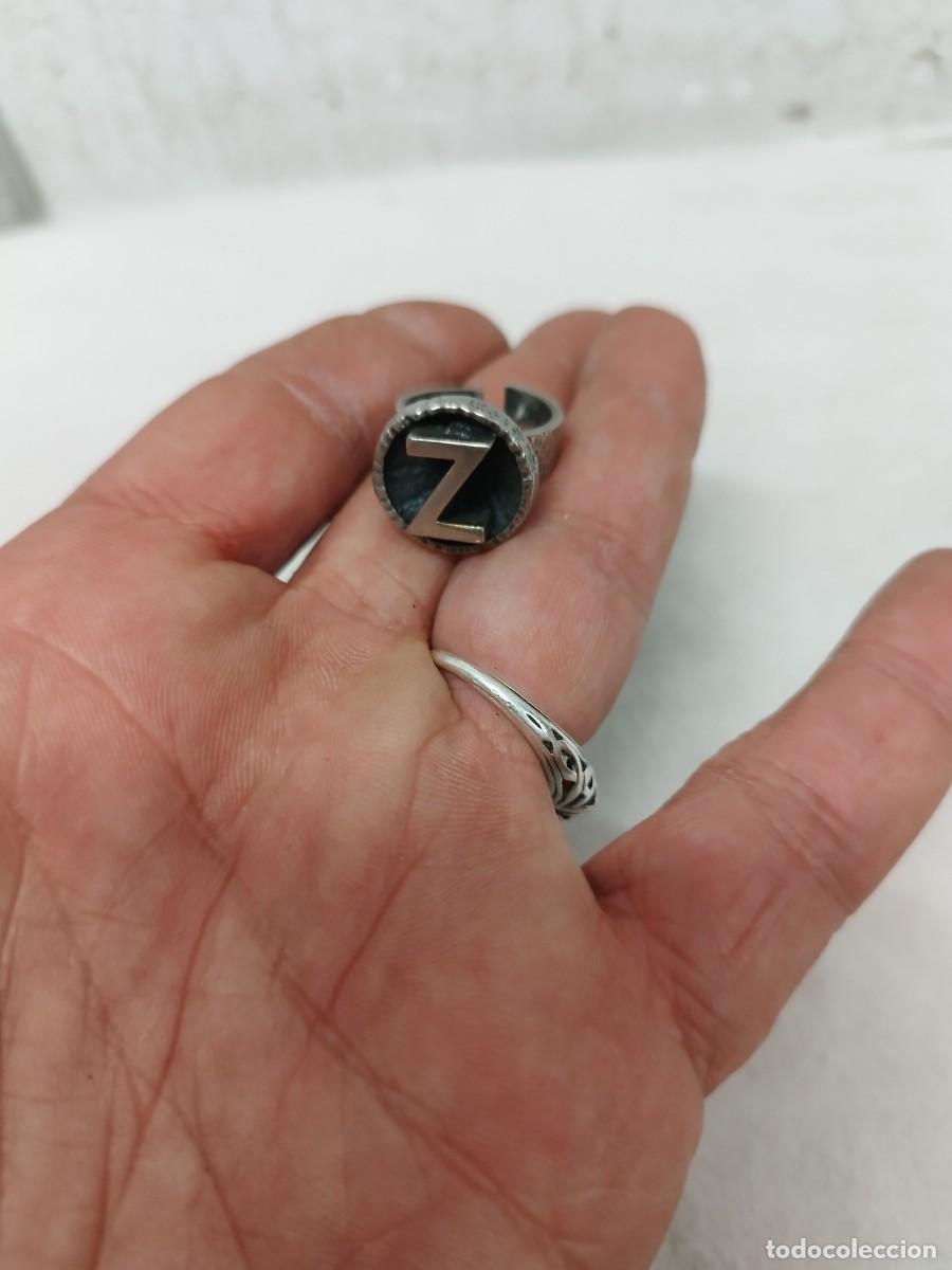 Joyeria: Antiguo anillo con la letra Z. - Foto 1