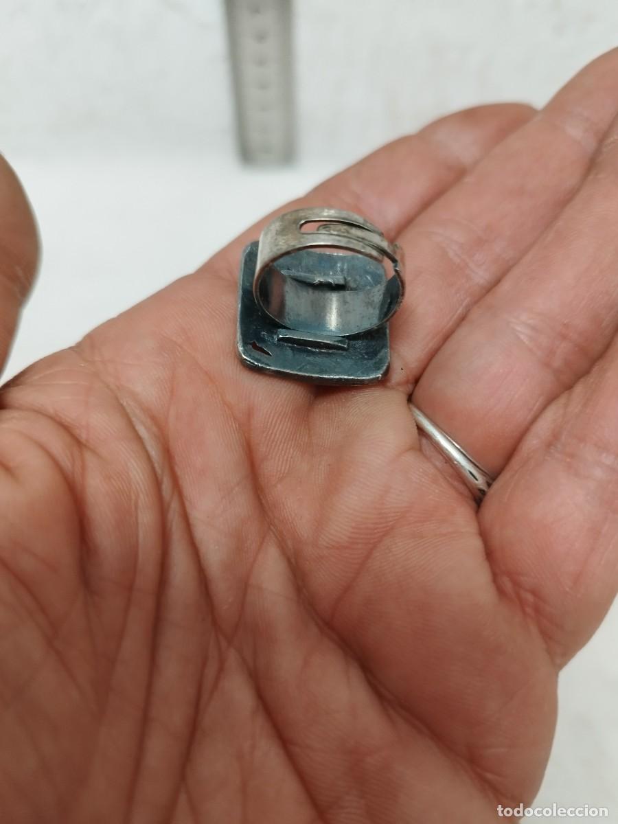 Joyeria: Antiguo anillo con piedra roja a identificar. - Foto 4