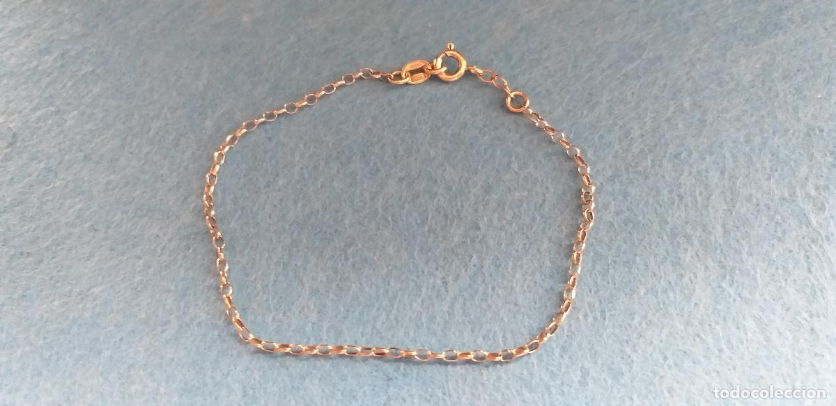 Joyeria: PULSERA DE CADENA PLATEADA. 18 CM DE LARGO. - Foto 2