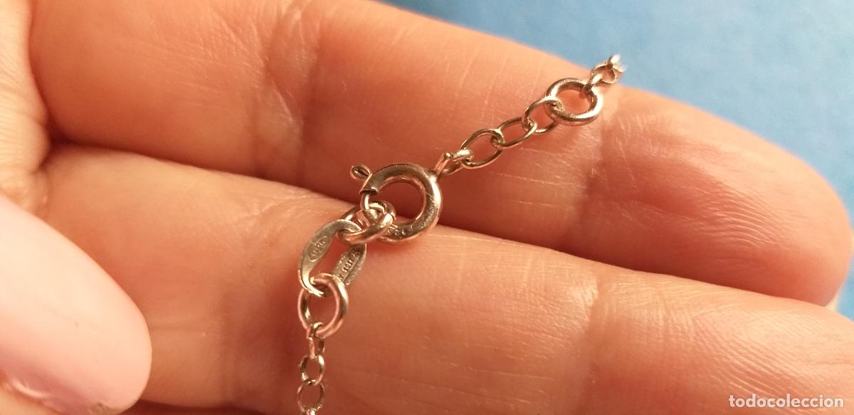 Joyeria: PULSERA DE CADENA PLATEADA. 18 CM DE LARGO. - Foto 4