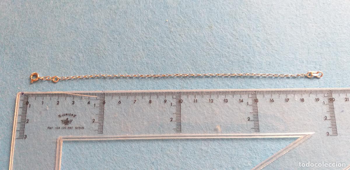 Joyeria: PULSERA DE CADENA PLATEADA. 18 CM DE LARGO. - Foto 7